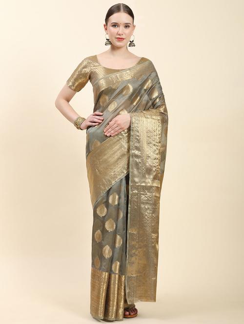 women self design banarasi saree - 21317020 - Very Small Image - 1