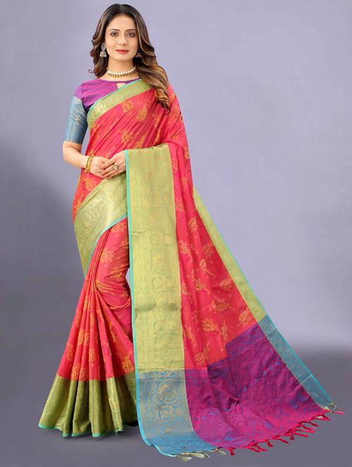 women self design banarasi saree - 21317052 - Very Small Image - 1