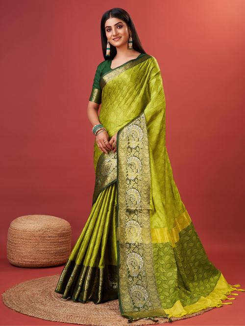 women self-designed banarasi saree with blouse - 21317108 - Very Small Image - 1