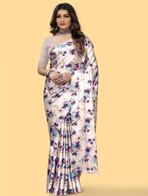 women printed saree with blouse - 21317221 - Very Small Image - 1