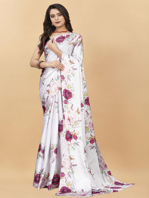 women printed saree - 21317232 - Very Small Image - 1