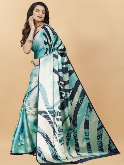 women printed saree - 21317235 - Very Small Image - 1