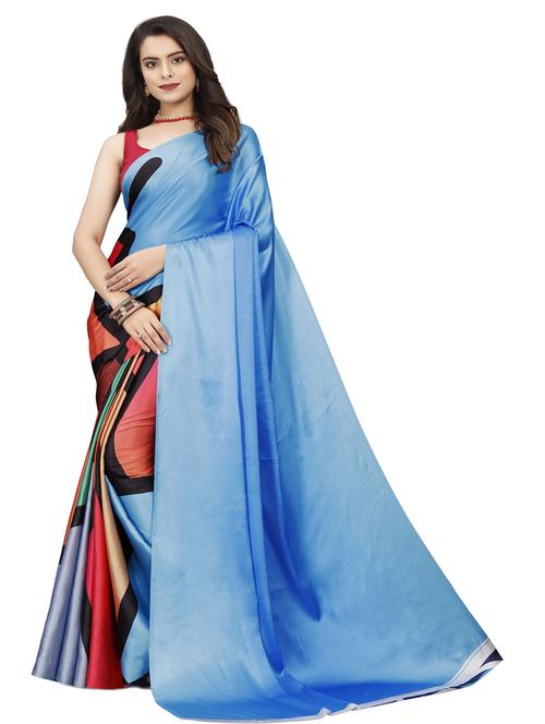 women printed saree with blouse - 21317247 - Very Small Image - 1