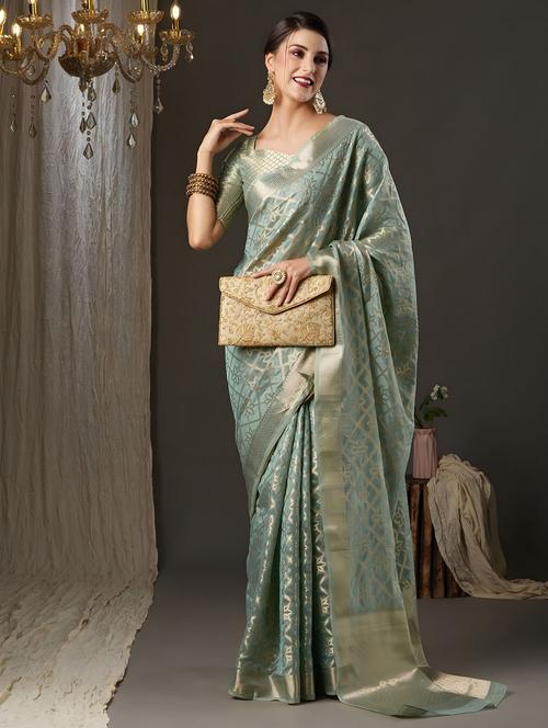 women self design banarasi saree - 21317343 - Very Small Image - 1