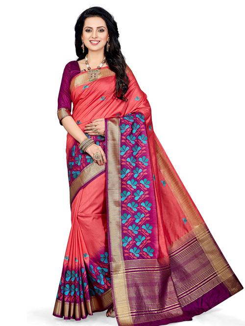 women zari work banarasi saree with blouse - 21317512 - Very Small Image - 1