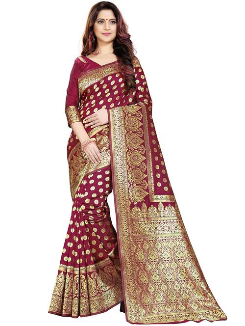 women self design banarasi saree - 21317562 - Very Small Image - 1