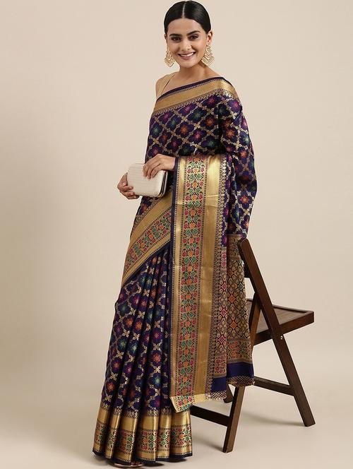 women self design kanjivaram saree - 21317637 - Very Small Image - 1