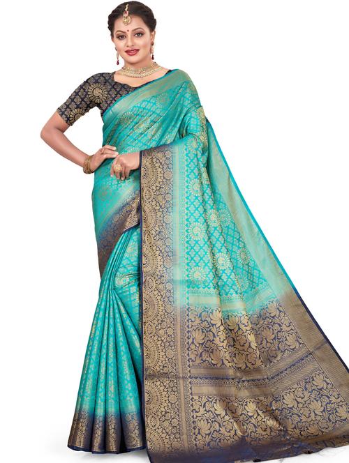 women self design kanjivaram saree - 21317820 - Very Small Image - 1