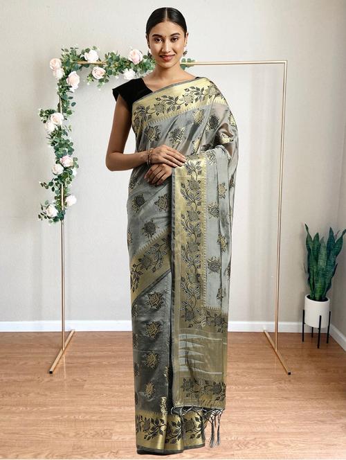 women self design banarasi saree - 21317944 - Very Small Image - 1