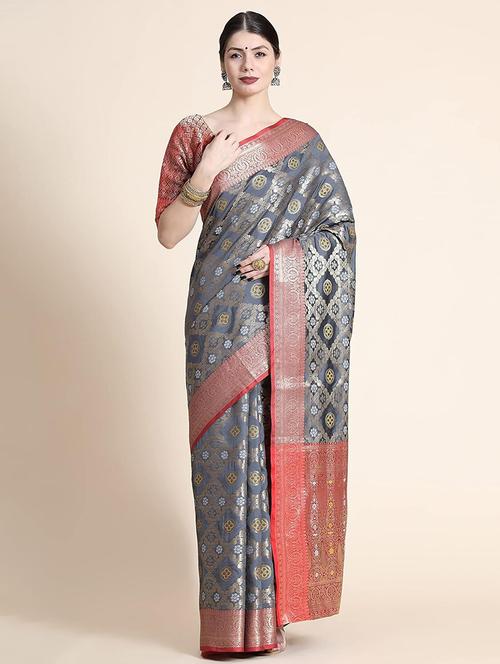 women self design patola saree with blouse - 21318079 - Very Small Image - 1