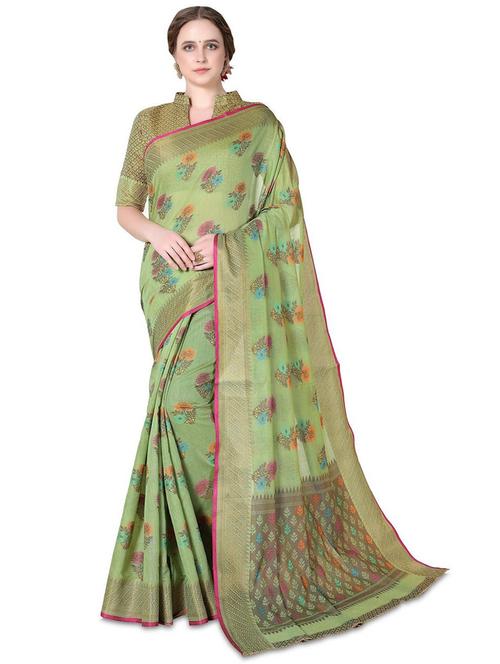 women self design handloom saree with blouse - 21318594 - Very Small Image - 1