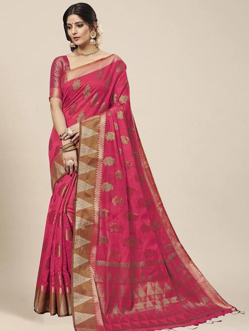 women self design chanderi saree - 21318754 - Very Small Image - 1