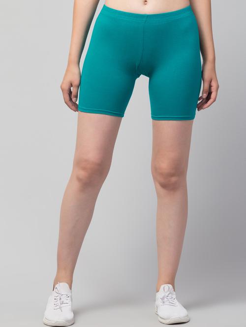 women solid mid rise active wear shorts - 21319311 - Very Small Image - 1