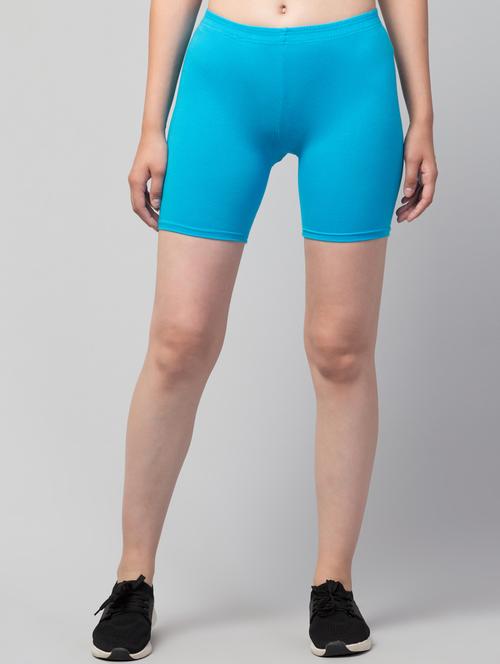 women solid mid rise active wear shorts - 21319379 - Very Small Image - 1