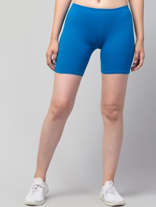 women solid mid rise active wear shorts - 21319466 - Very Small Image - 1