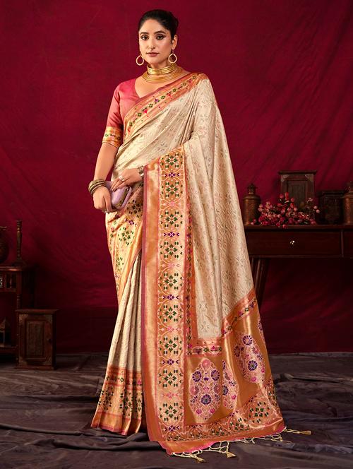 women self design paithani saree - 21321111 - Very Small Image - 1