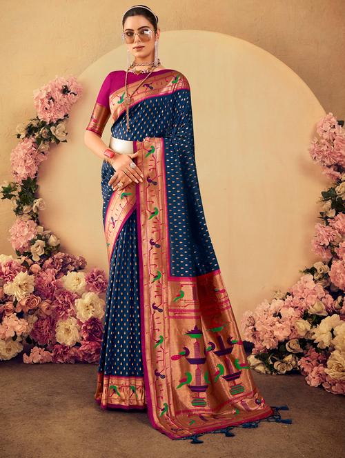 women self design paithani saree - 21321119 - Very Small Image - 1