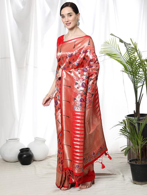 women self design paithani saree - 21321142 - Very Small Image - 1