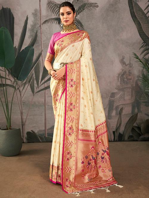 women self design paithani saree - 21321157 - Very Small Image - 1
