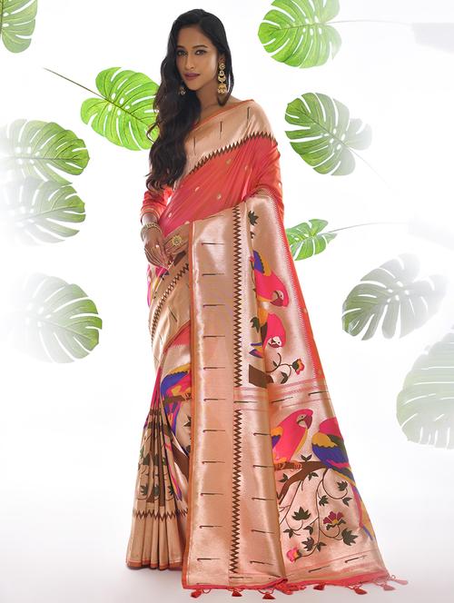 women self design paithani saree - 21321173 - Very Small Image - 1