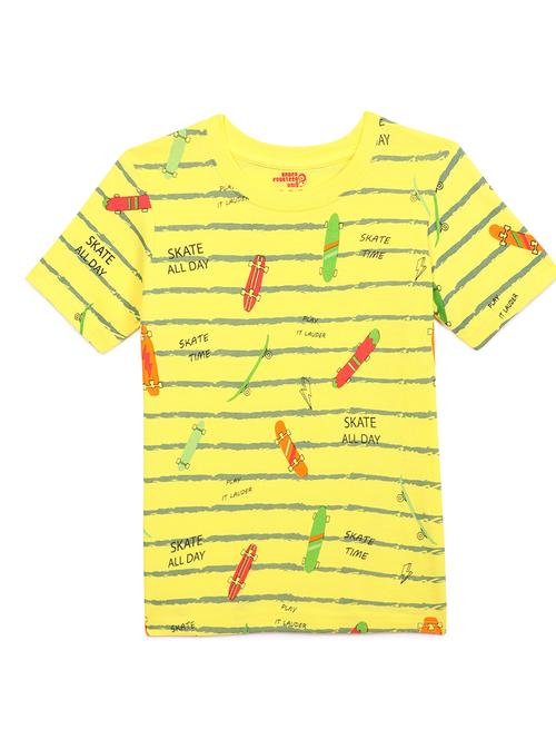 yellow cotton tshirt - 21321702 - Very Small Image - 1