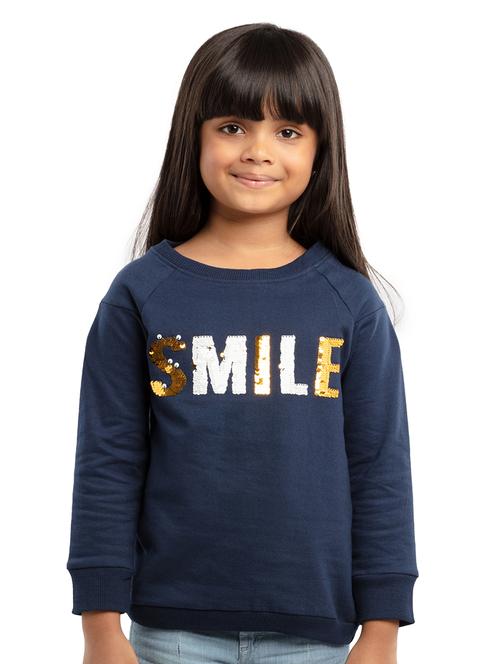 girls long sleeves round neck sweatshirts - 21322015 - Very Small Image - 1