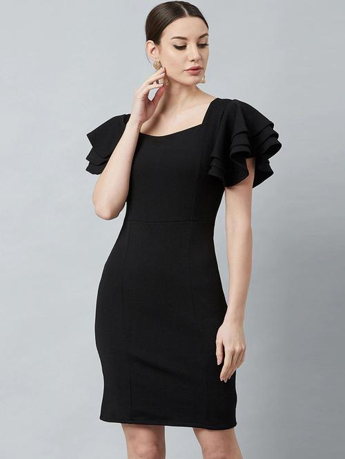 women black bodycon dress - 21322328 - Very Small Image - 1
