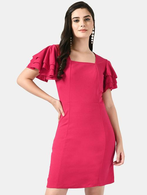 women magenta bodycon dress - 21322335 - Very Small Image - 1