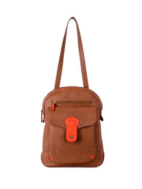 tan pvc regular backpack - 21323105 - Very Small Image - 1