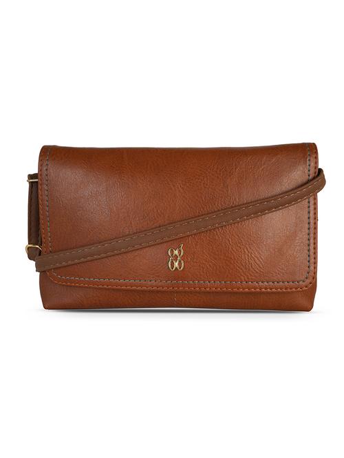 brown pvc sling bag - 21323152 - Very Small Image - 1