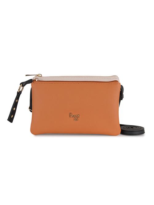 tan pvc sling bag - 21323157 - Very Small Image - 1