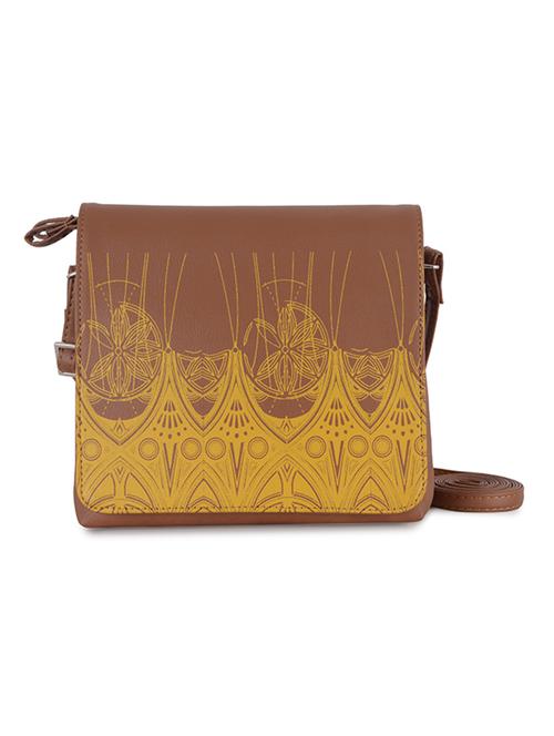 brown pvc sling bag - 21323164 - Very Small Image - 1