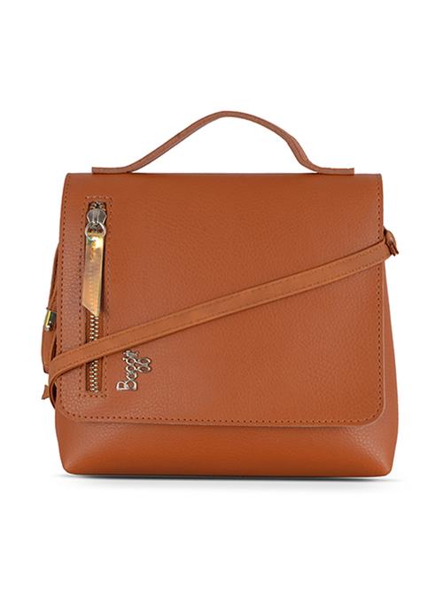 brown pvc sling bag - 21323168 - Very Small Image - 1