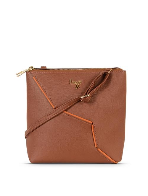 brown pvc sling bag - 21323175 - Very Small Image - 1