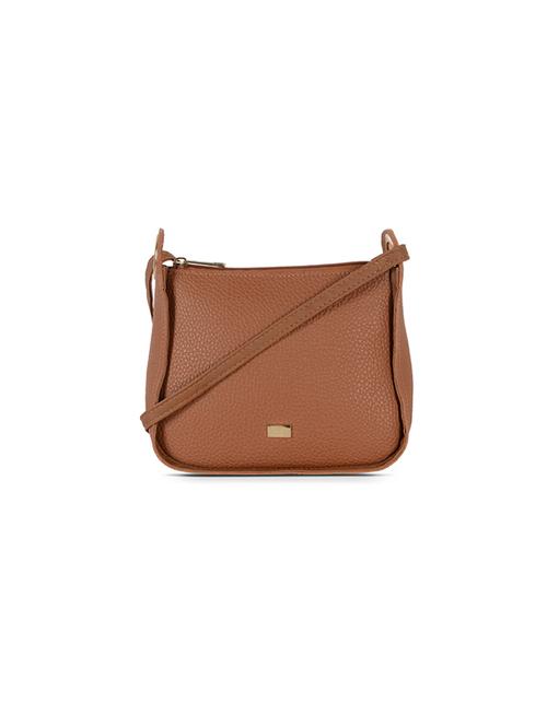 tan pvc sling bag - 21323189 - Very Small Image - 1