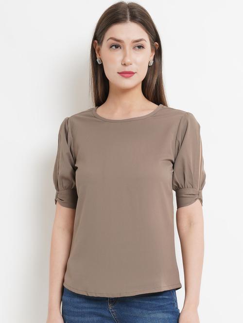 omen brown polyester regular top - 21324762 - Very Small Image - 1