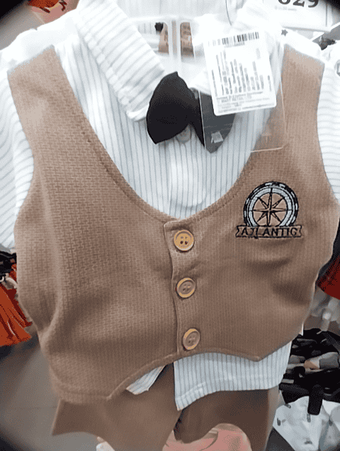 navy bluebeige cotton interlock twin sets & dungree - 21325089 - Very Small Image - 1