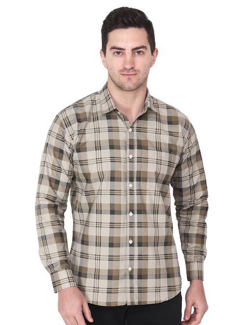 men checkered cotton casual shirt - 21325357 - Very Small Image - 1