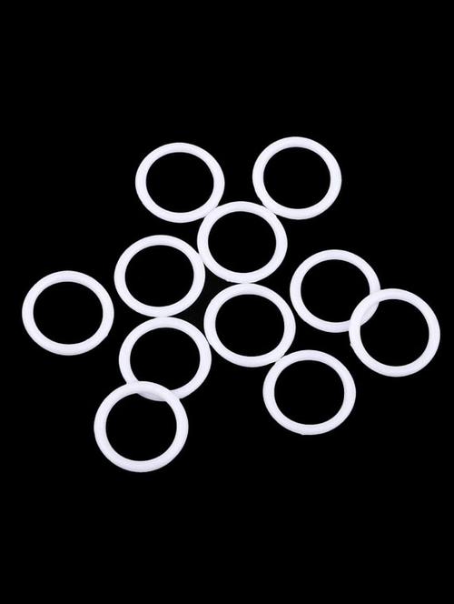 o ring plastic bra strap adjuster slider for lingerie sewing white 18 mm pack of 100 - 21326079 - Very Small Image - 1