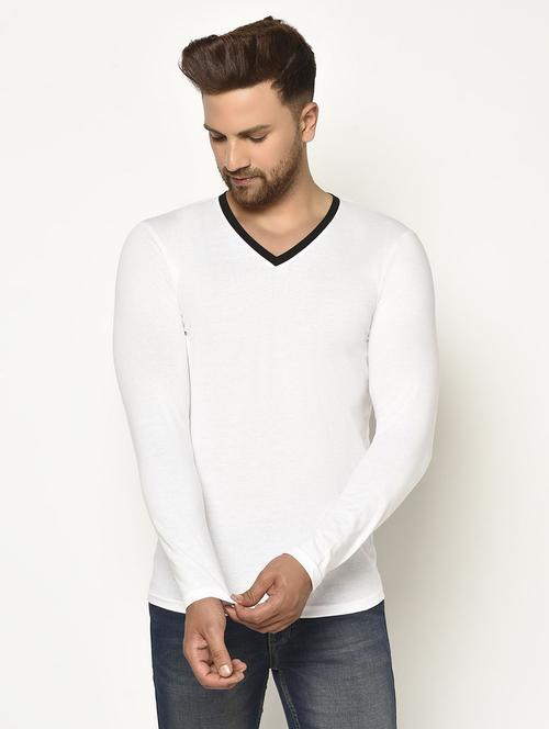 men solids long sleeves t-shirt - 21326141 - Very Small Image - 1