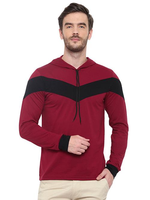 men color block long sleeves t-shirt - 21326179 - Very Small Image - 1