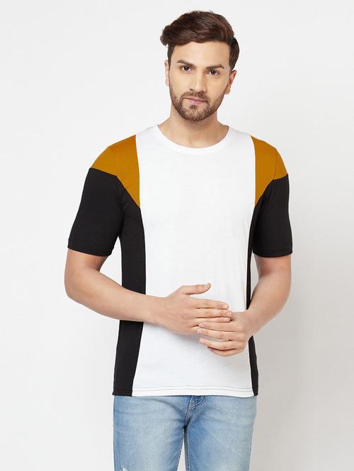 men color block short sleeves t-shirt - 21326205 - Very Small Image - 1