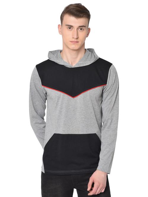 men color block long sleeves t-shirt - 21326349 - Very Small Image - 1