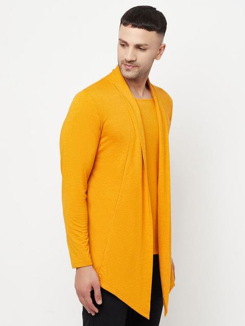 men solid long sleeves shrug - 21326629 - Very Small Image - 1
