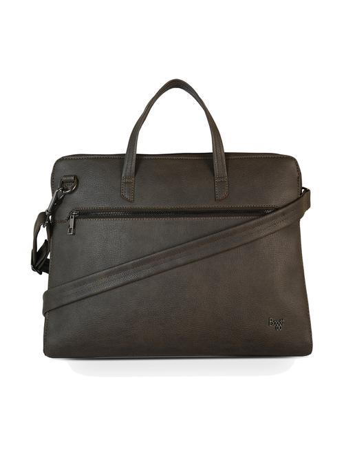 solid brown laptop bag - 21327468 - Very Small Image - 1
