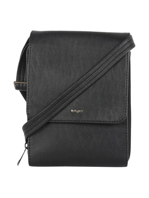 black leatherette regular messenger bag - 21327482 - Very Small Image - 1