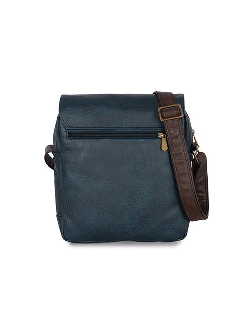 teal solids leatherette messenger bag - 21327492 - Very Small Image - 1