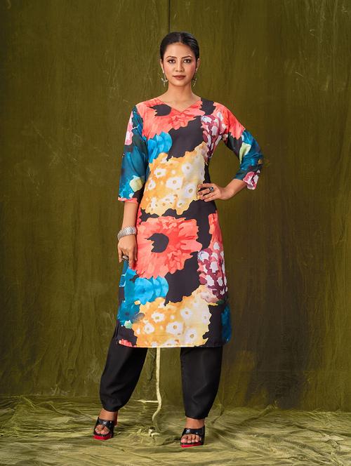 women printed kurta pant set - 21328781 - Very Small Image - 1
