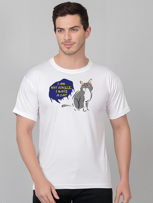 men round neck chest print t-shirt - 21328857 - Very Small Image - 1