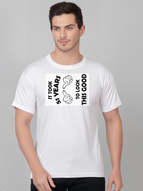 men round neck chest print t-shirt - 21328887 - Very Small Image - 1